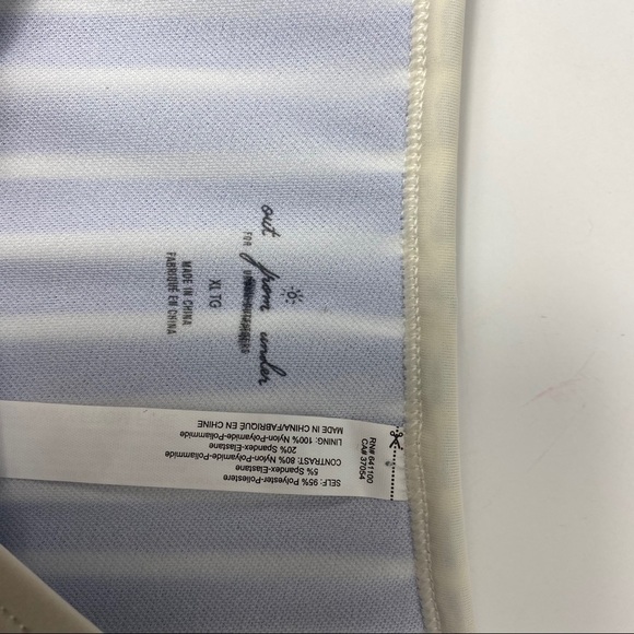 Out From Under UO Blue Bikini Striped Bott… - Picture 4 of 5